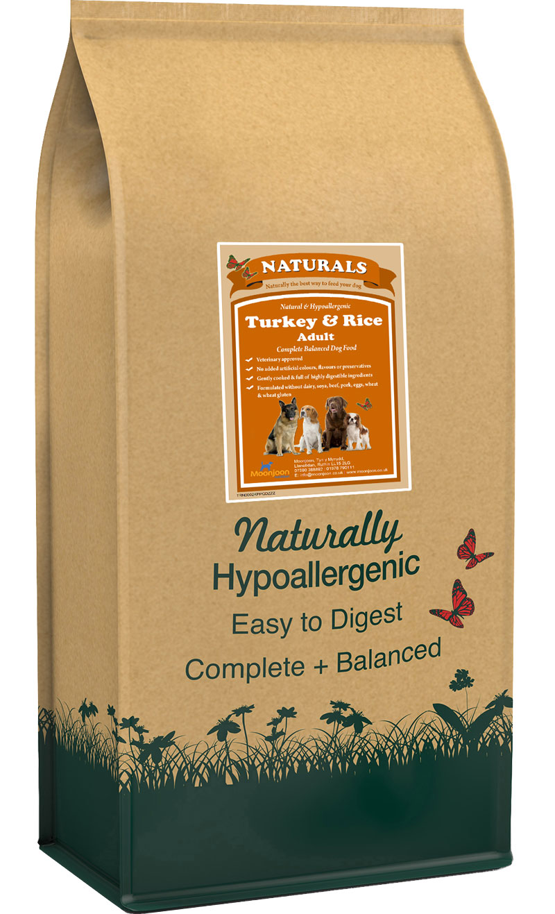 Naturals Turkey & Rice Dog Food by Moonjoon Nutrition