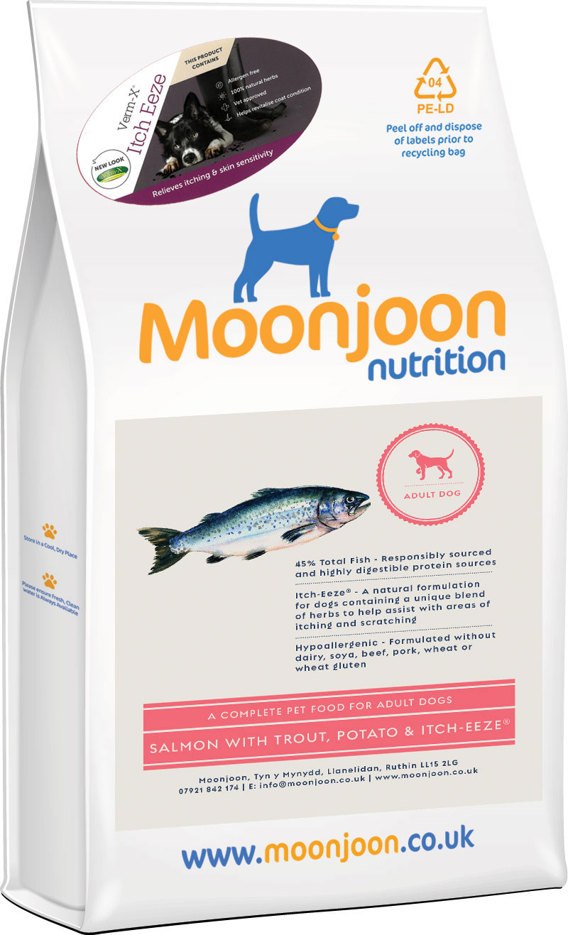 Salmon & Trout w/ Itch-Eeze Dog Food by Moonjoon Nutrition